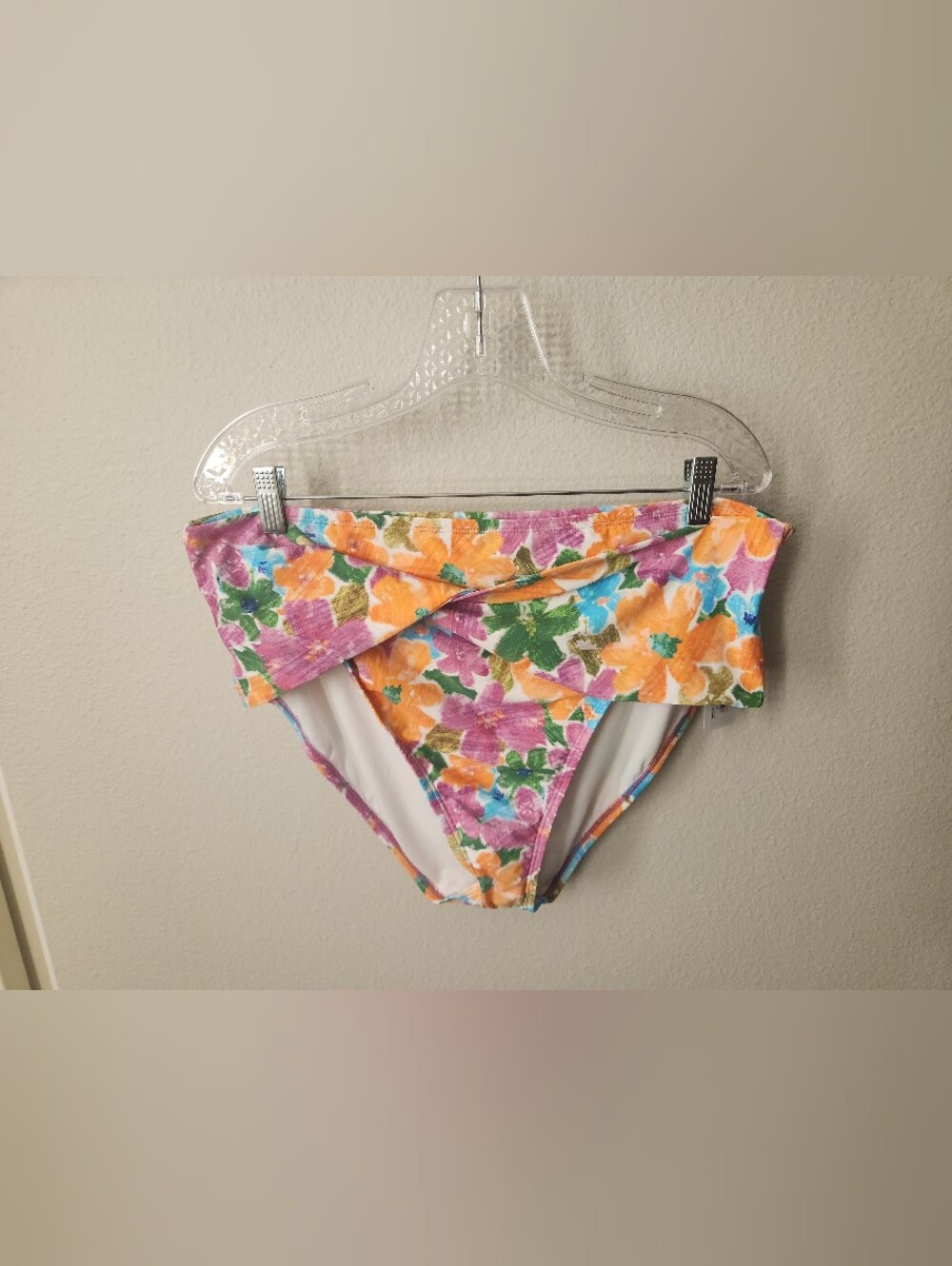 Floral Fold-Over Bikini Bottom